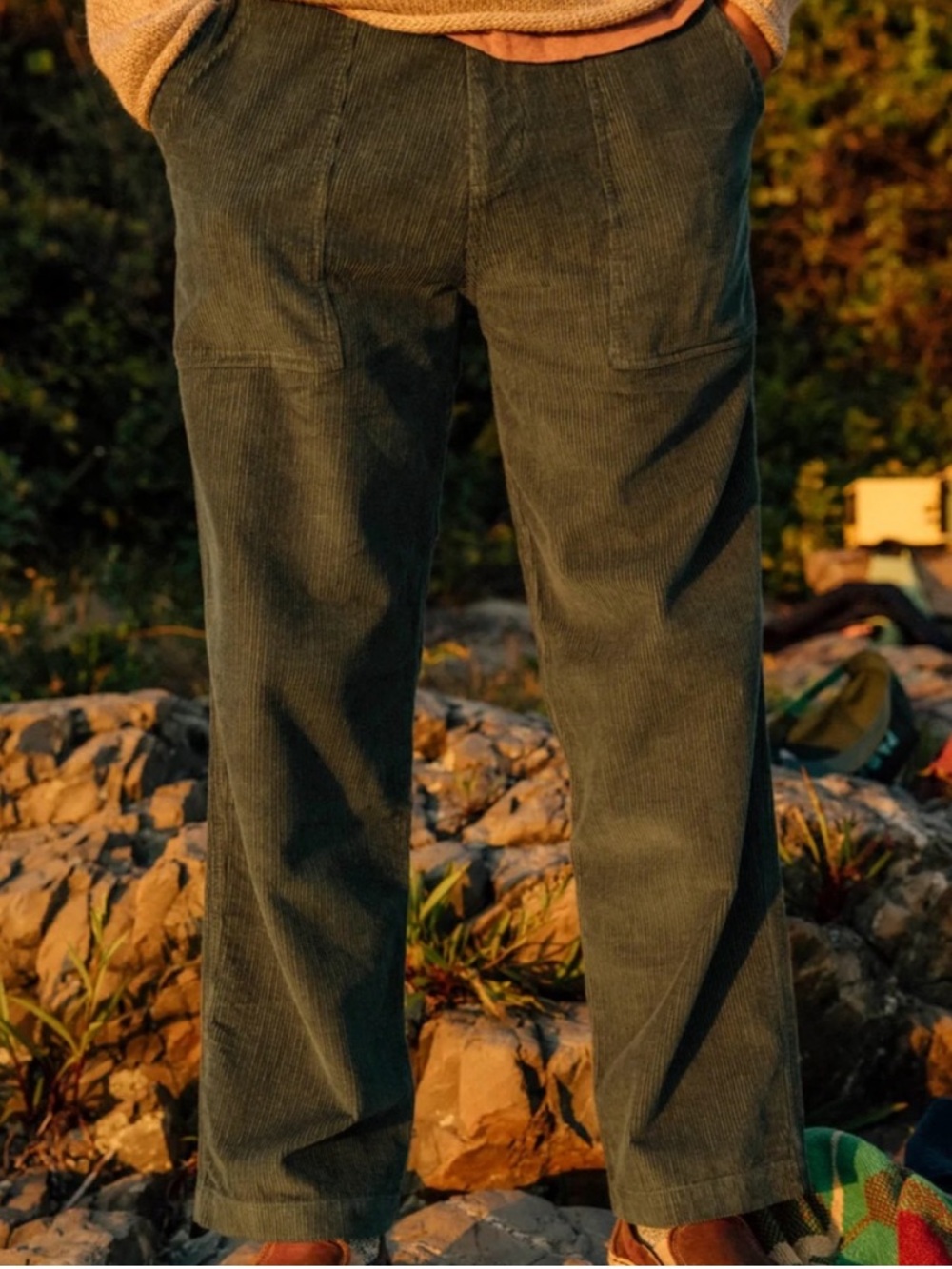 Mollusk of California Men Salvador pants moss corduroy large